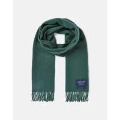 JOULES WILTSHIRE MENS PLAIN WOOL SCARF- GREEN