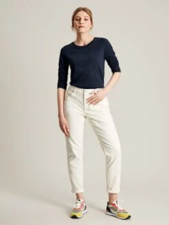 Joules Holly Navy T-shirt Long Sleeve Womens -Home Tools And Supplies Store 182419s4