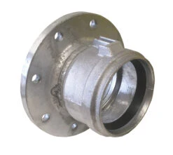 Wright Rain Flanged Coupler Female 5" X 100