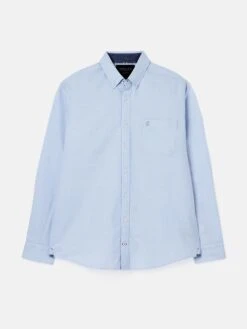 Joules Oxford Classic Fit Long Sleeve Shirt Blue