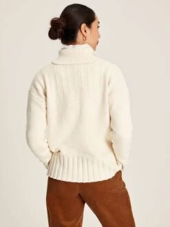 Joules Joyce Cream Roll Neck Jumper -Home Tools And Supplies Store 402913s2