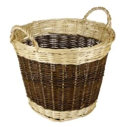 Two Tone Log Basket