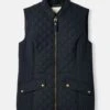 Joules Minx Navy Blue Showerproof Diamond Quilted Gilet