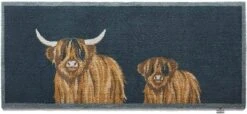 Highland Cow Hug Rug Runner 65x150cm