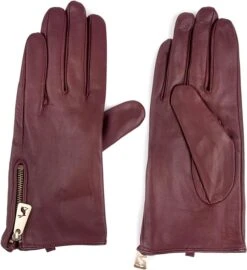 JOULES LEATHER GLOVES OXBLOOD M/L
