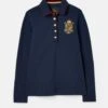 Joules Ashley Blue Long Sleeve Polo Shirt