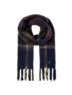 Joules Folley Blue Heavy Brushed Scarf