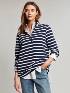 Joules Pip Stripe Blue Sweatshirt -Home Tools And Supplies Store D74392s