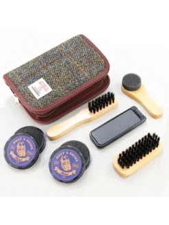 BRITISH BAG CO. CARLOWAY HARRIS TWEED SHOE KIT