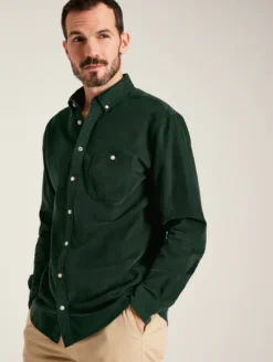 JOULES MENS CORD SHIRT GREEN