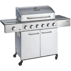 Outback Meteor Stainless Steel 6 Burner Gas BBQ