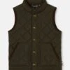Joules Hugo Heritage Green Gilet For Girls