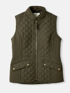 Joules Minx Gilet In Heritage Green