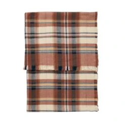 JOULES BRACEWELL SCARF BROWN CHECK -Home Tools And Supplies Store bracewell brown check scarf 2