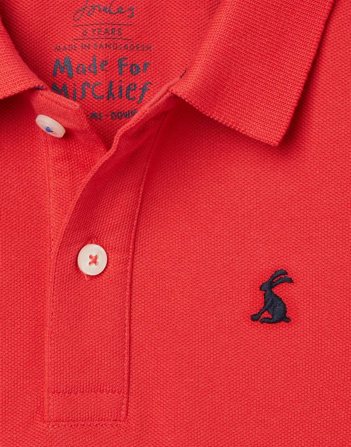 Red Woody Polo Shirt Boys By Joules 7 Red Woody Polo Shirt Boys By Joules - Image 5
