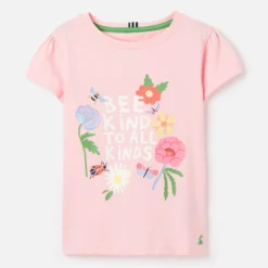 Joules Screenprint Pixie "Bee Kind" T-Shirt Girls