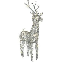 LED Wicker Deer Outdoor 83cm