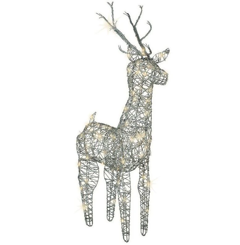 LED Wicker Deer Outdoor 83cm 3 LED Wicker Deer Outdoor 83cm