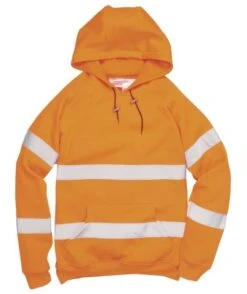 Hi-Vis Hooded Sweatshirt Orange