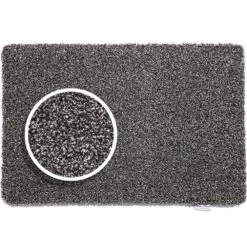 Hug Rug Plain Slate Eco Genetics Barrier Mat 50cm X 75cm