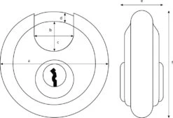 ABUS 23/70 Diskus Padlock 11 ABUS 23/70 Diskus Padlock -Home Tools And Supplies Store p 3 3 5 9 3359 ABUS 2370 Diskus Padlock