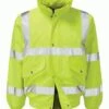 Valiant Hi-Vis Yellow Bomber Jacket - Yellow