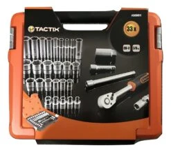 Tactix 365011 3/8" Sq. Dr. Socket Set (33 Piece)