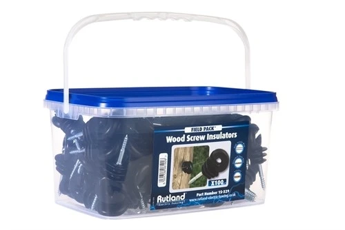 Rutland Wood Post Screw Insulator (Tub Of 100) 3 Rutland Wood Post Screw Insulator (Tub Of 100)