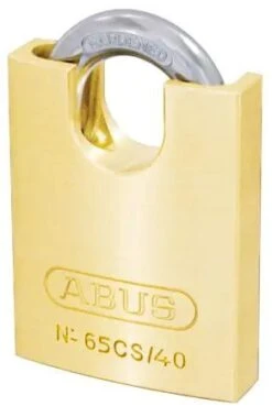 ABUS Brass Shackle Guard Padlock Premium 65/50mm