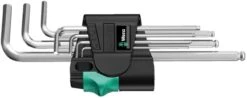 Wera 3950/9 Hex-Plus Stainless 1 Metric L-key Set