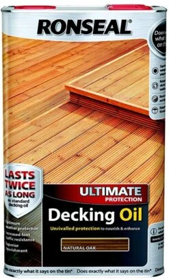 Ronseal Ultimate Decking Oil Natural Oak 5L
