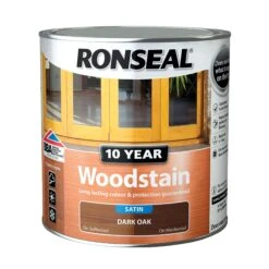 Ronseal 10 Year Dark Oak Woodstain Satin 750ml