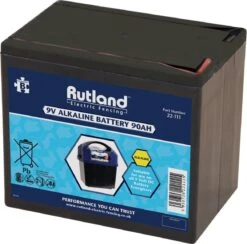 Rutland 9V 90Ah Alkaline Battery Large