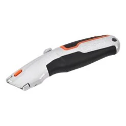 Tactix Utility Knife Retractable Blade Heavy Duty With Spare Blades