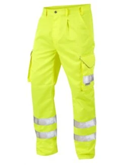 Hi-Visibility (Hi-vis) Cargo Trousers Yellow