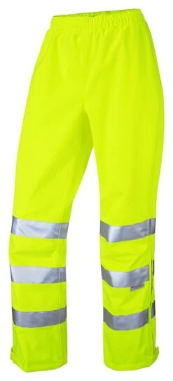 Ladies Breathable Hi-Vis Overtrousers Yellow - Hi-Vis Trousers