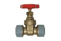 PolyPlumb 15mm Brass Gate Valve