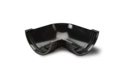 Polypipe 150mm Half Round 90 Angle Gutter Band, Black