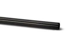 Polypipe 68mm X 5.5m Round Down Pipe, Black