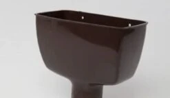 Polypipe 68mm Round Down Pipe Hopper Head, Brown