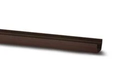 Polypipe 112mm X 4m Square Gutter, Brown