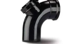 Polypipe 110mm Soil 92.5 Access Bend, Black