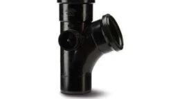 Polypipe 110mm Soil 112 Equal Single Branch, Black