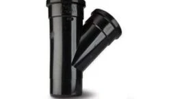 Polypipe 110mm Soil 135 Equal Single Branch, Black