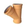 Polypipe 110mm Underground 45 Triple Socket Equal Junction, Terracotta