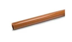 Polypipe 110mm X 3m Underground Plain Ended Pipe, Terracotta