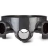 Polypipe 460mm Underground Inspection Chamber Base With 4 Branch Outlets, Black -Home Tools And Supplies Store p 8 8 9 1 8891 Polypipe 460mm Underground Inspection Chamber Base with 4 Branch Outlets Black
