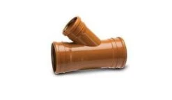 Polypipe 160mm 45 Unequal Junction Triple Socket