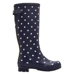 Joules Navy Spot Wellies With Adjustable Back Gusset -Home Tools And Supplies Store p 9 6 0 7 9607 Joules Navy Spot Wellies With Adjustable Back Gusset