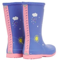 Joules Blue Cloud Printed Roll Up Flexible Junior Wellies -Home Tools And Supplies Store p 9 8 4 1 9841 Joules Blue Cloud Printed Roll Up Flexible Junior Wellies